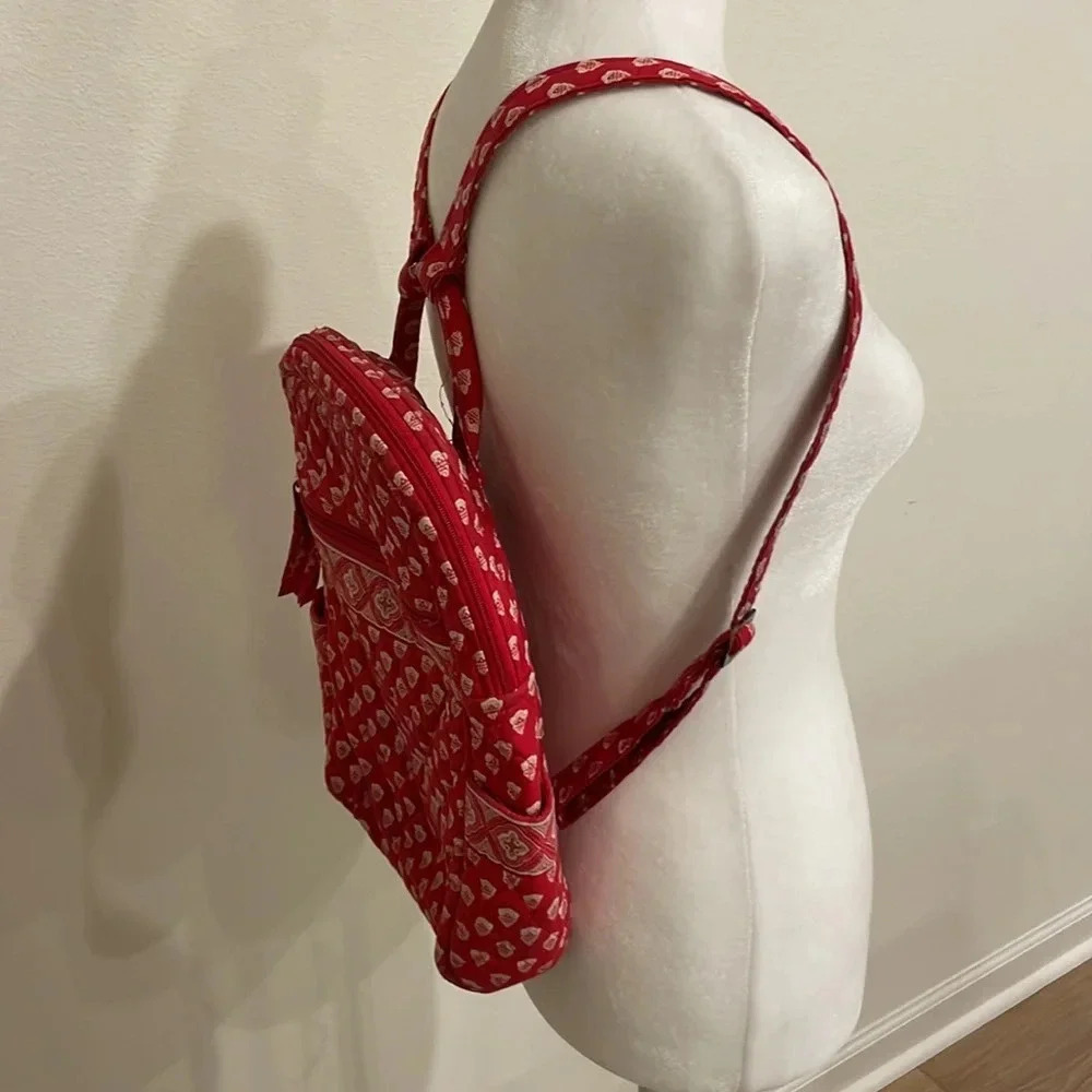 Vera Bradley Red Nantucket Backpack - Picture 10 of 14